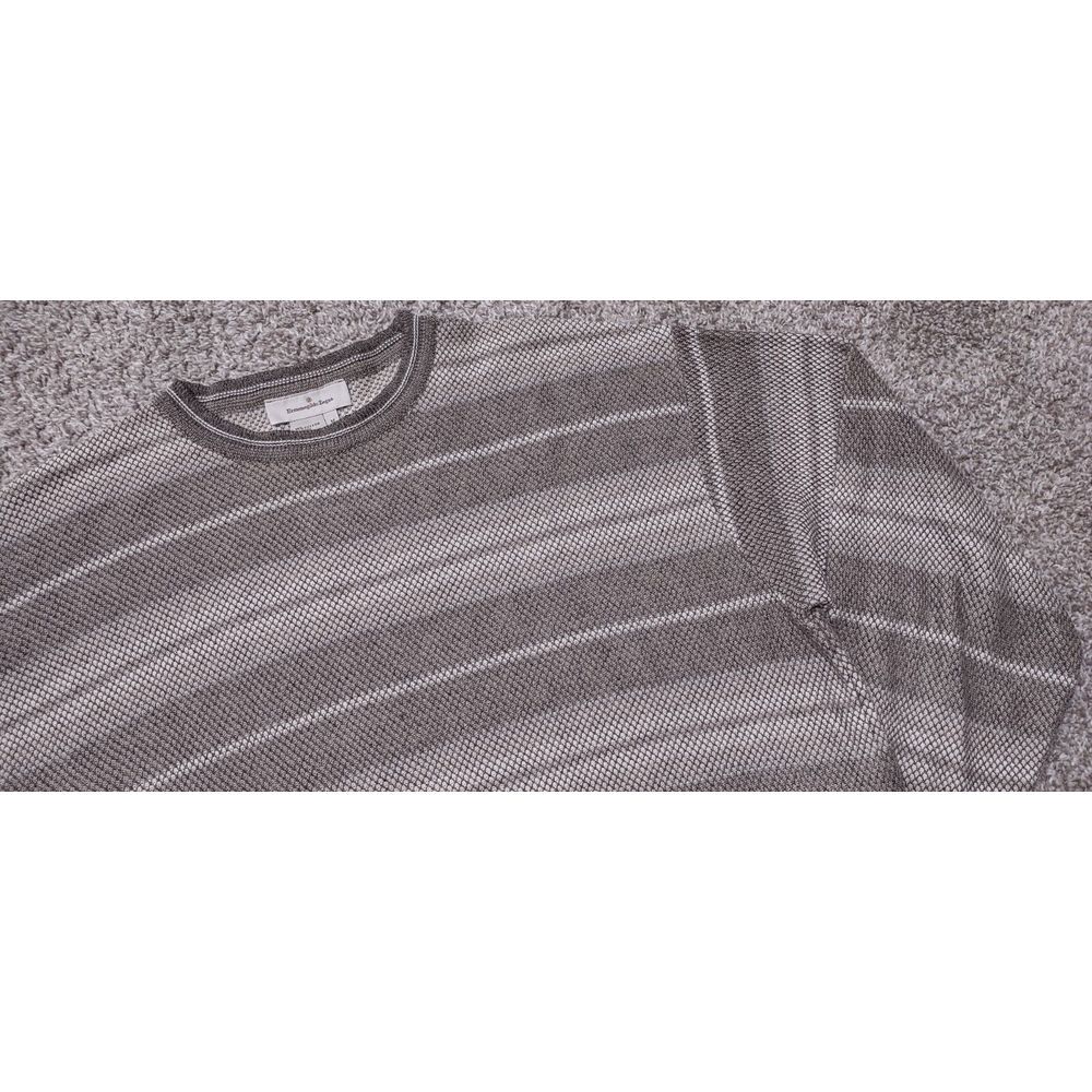 Ermenegildo Zegna Sweater Mens Medium (M) Knit Crewneck Striped Grandpa Italy - Picture 4 of 16